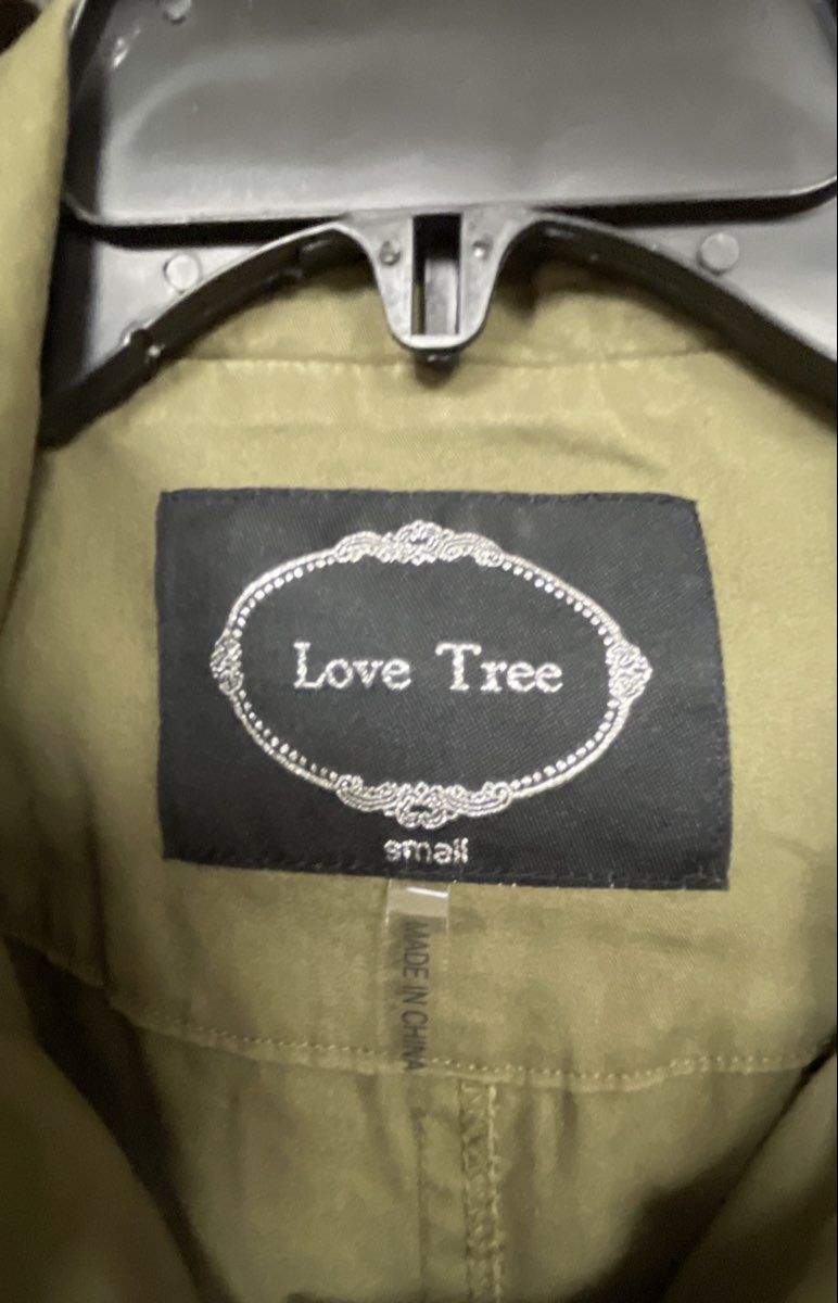 Love Tree Women's Olive Green Utility Anorak Hooded Short Sleeve Jacket Sz S
