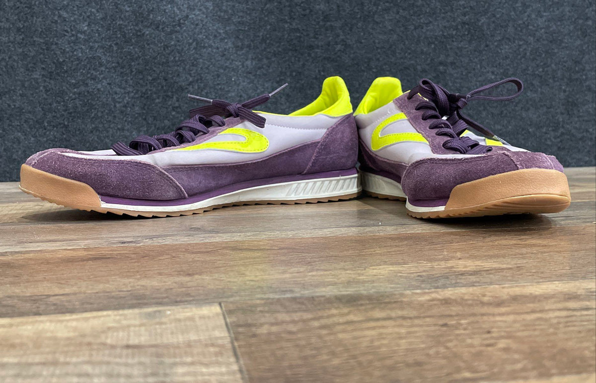 Tretorn Rawlins 2 Purple Neon Green Lifestyle Sneakers Women's Size 8