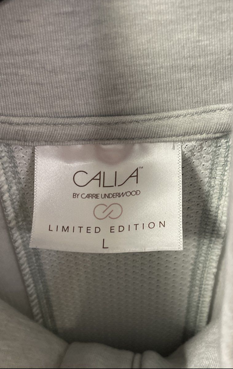 CALIA by Carrie Underwood Women's Gray Long Workout Vest Limited Edition Sz L