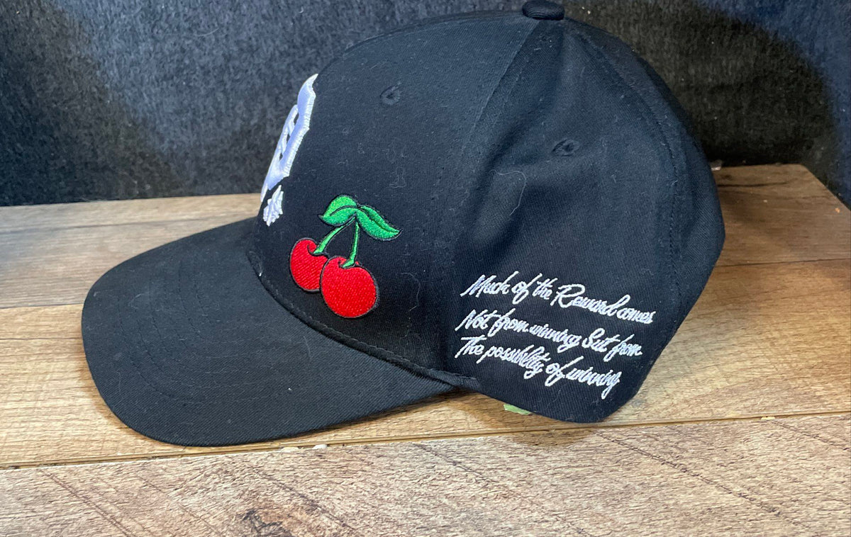 Primitive Skateboarding Black Winner Snapback Hat Gambling Dice Cherries Sz OS