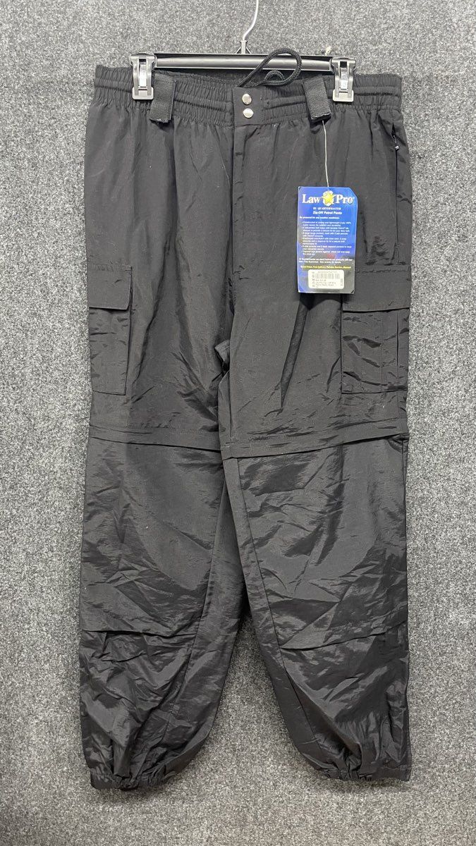 LawPro By Quartermaster Men's Black Zip Off Bike Patrol Pants Tactical NWT Sz L