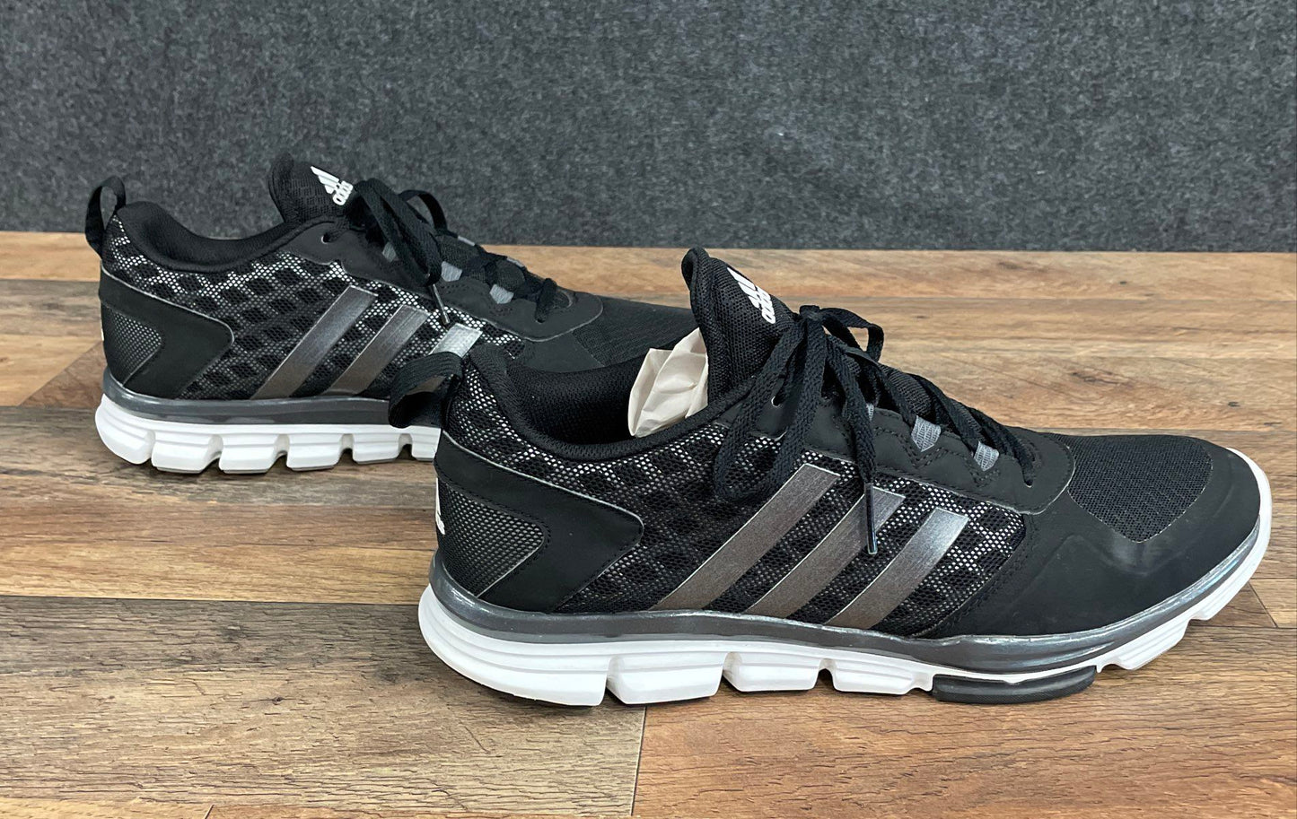 Adidas Speed Trainer 2 Black Metallic Silver White Men's Size 13.5