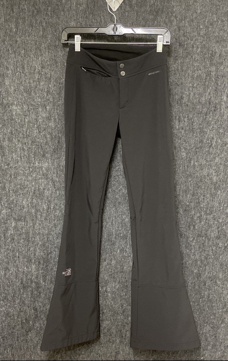 The North Face Women's Black WindWall Soft Shell Flared Athletic Pants Size XS