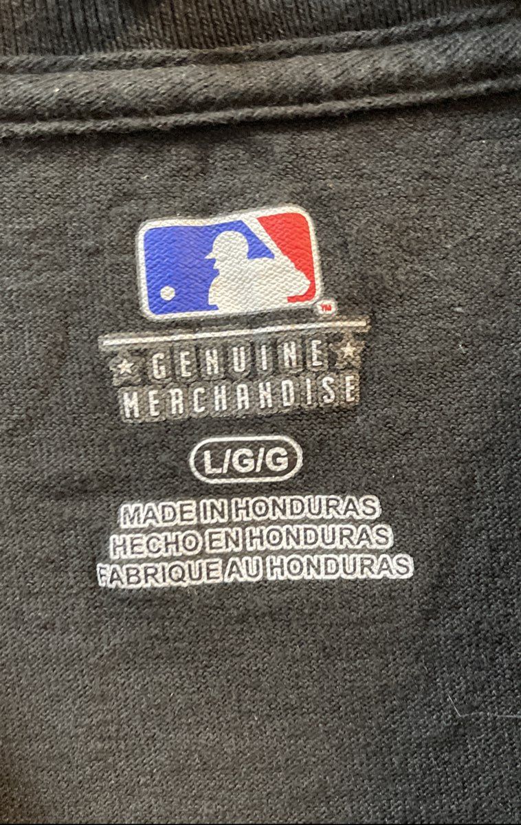 MLB San Diego Padres Men's Black Rainbow Tie-Dye Logo Graphic T-Shirt Sz L