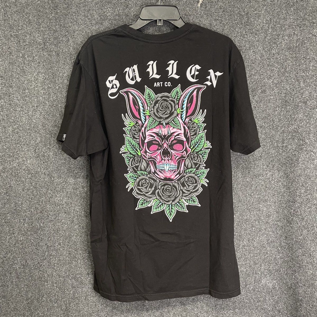 Sullen Art Collective Skull Bunny Rose Premium Fit Graphic T-Shirt SCM 7319 XL