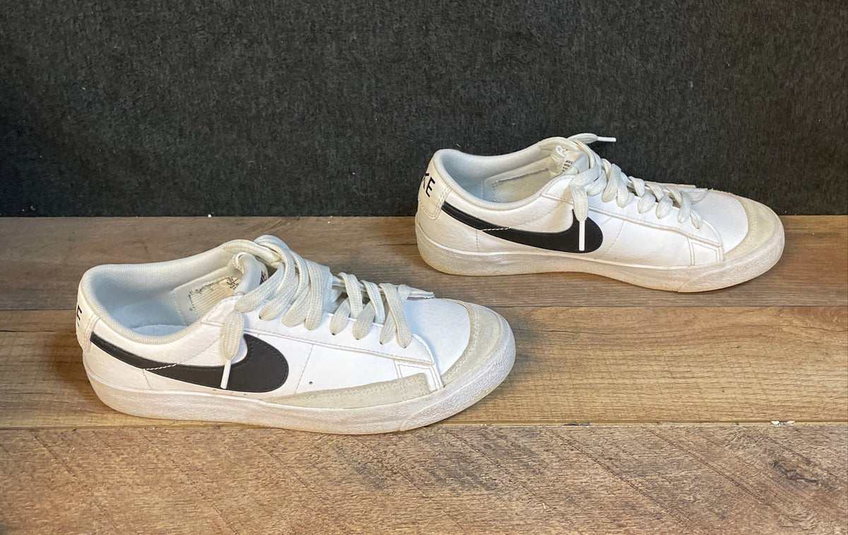Nike Blazer Low 77 White Black Sail GS Youth Sneakers Size 6.5Y