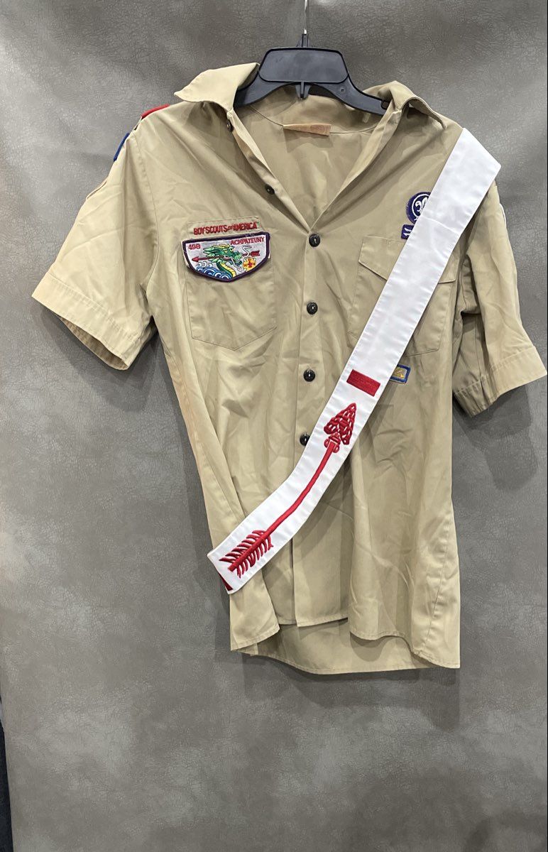 BSA Boy Scouts of America Youth XL Uniform Shirt Eagle Scout OA Sash NCAC Patch