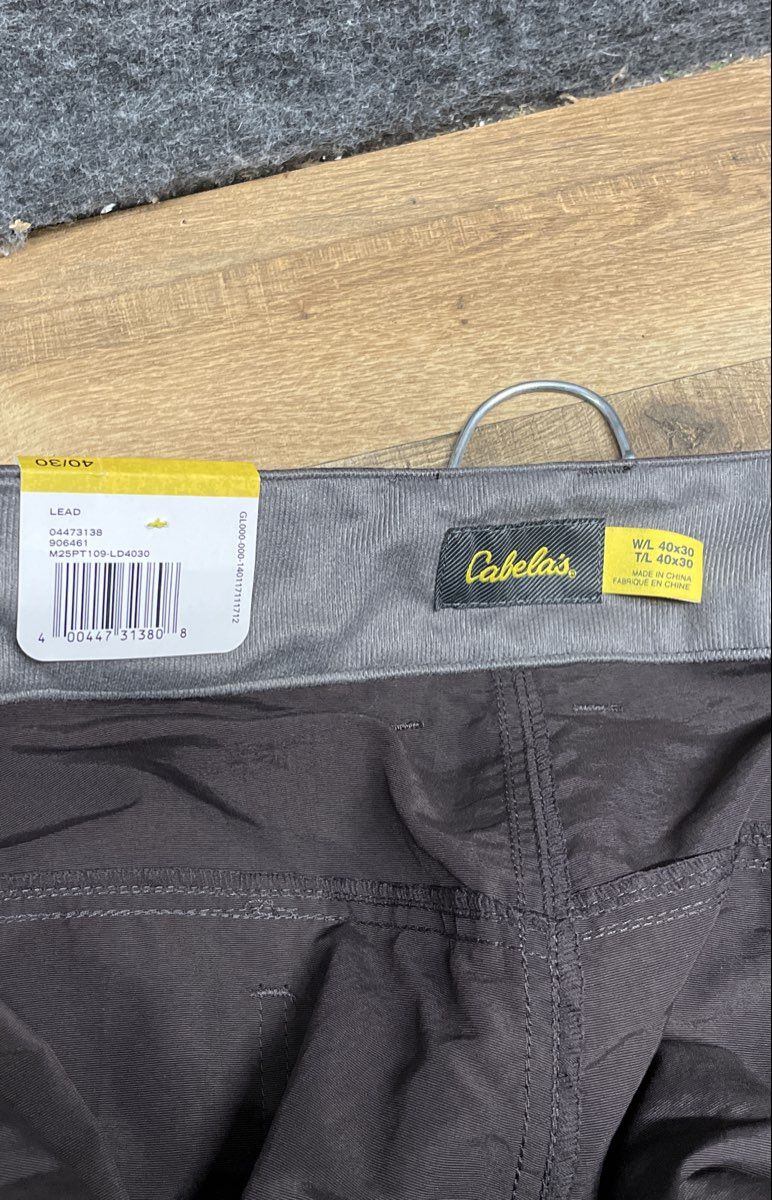 Cabela's Men's Great Trail Convertible Cargo Pants Lead Nylon NWT Size 40x30