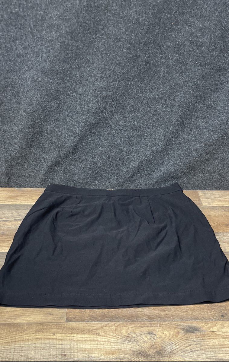 Rafaella Women's Black Stretch Skort Functional Pockets NWT Size Large