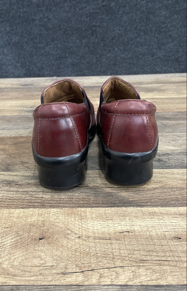 Ariat 10004759 Red Leather Slip On Comfort Clogs Mules Women's Size 7C