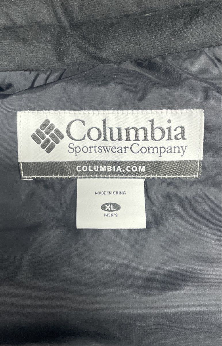 Columbia Men's Black Down Puffer Vest Quilted Full Zip Insulated Sz XL