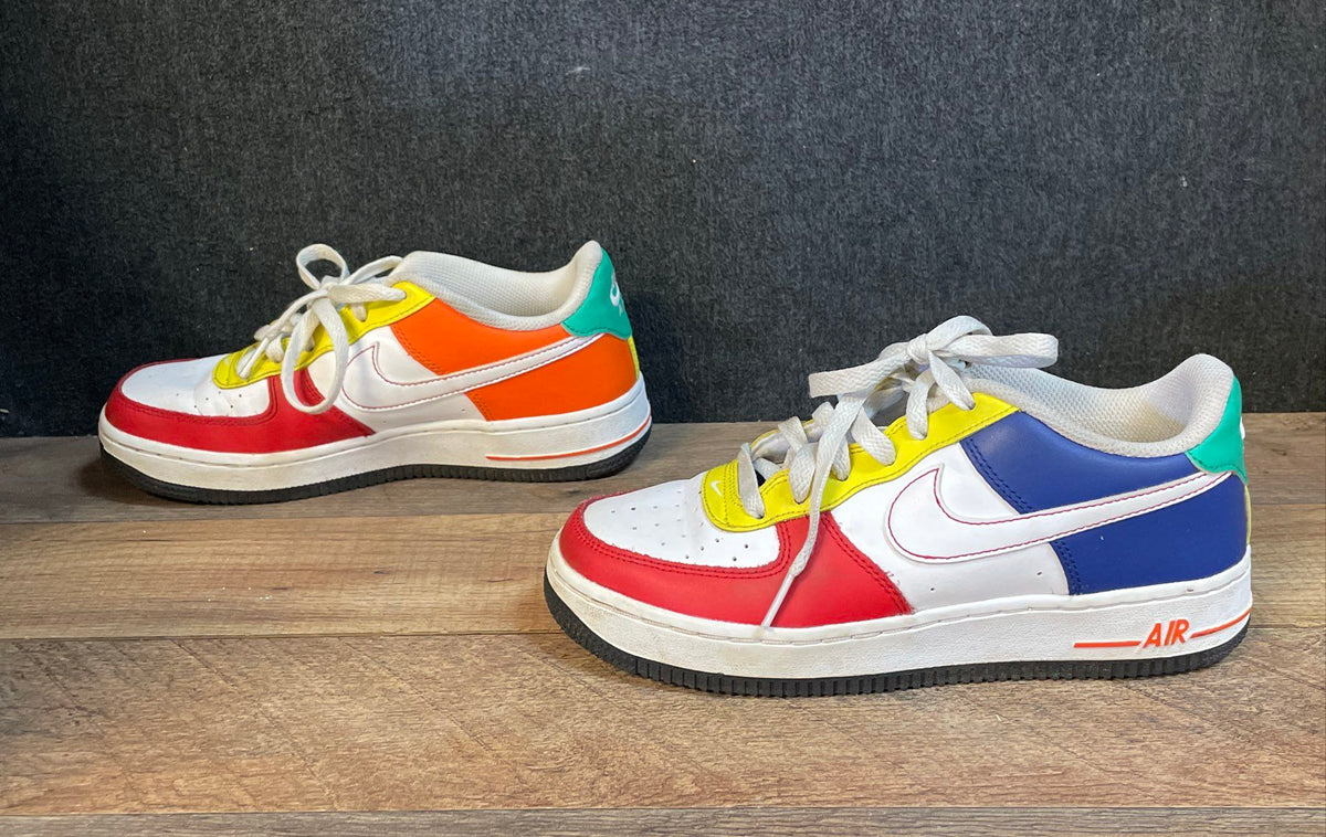 Nike Air Force 1 Low Multicolor Kids Youth Sneakers Size 5Y