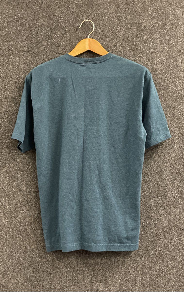 Carhartt Men's Teal Blue Graphic Logo Loose Fit T-Shirt Size M