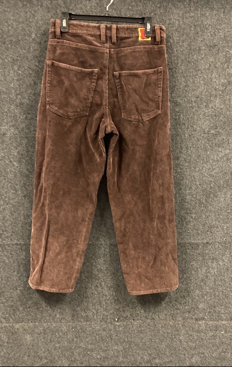 Empyre Men's Brown Cotton Corduroy Relaxed Fit Skate Pants Sz 28
