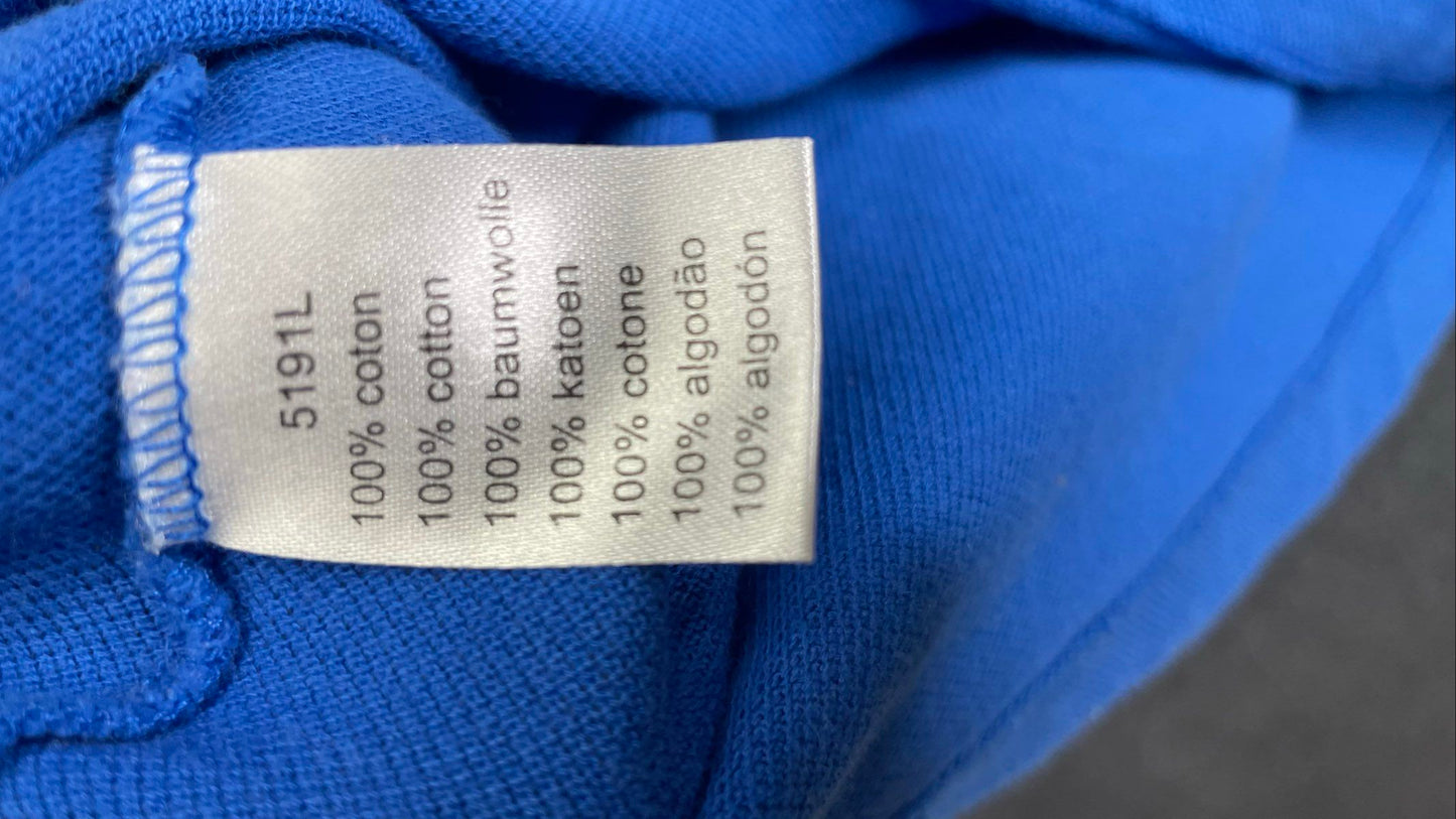 Lacoste Men's Blue Short Sleeve Pique Cotton Polo Shirt Classic Fit Size 4 M
