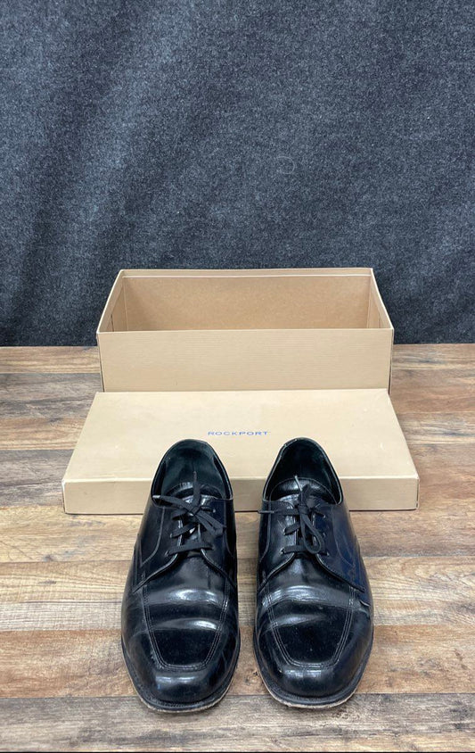 Rockport Black Leather Square Toe Oxford Dress Shoes Men's Size 11 D