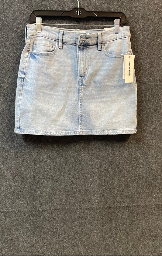 DKNY Jeans Women's Cortlandt High Rise Denim Mini Skirt Light Wash NWT Sz 28