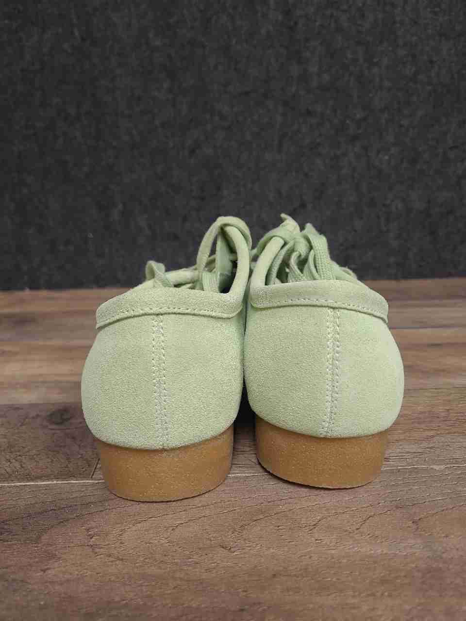 Project Cloud Wallya Mint Green Suede Moc Toe Lace Up Shoes Size 8