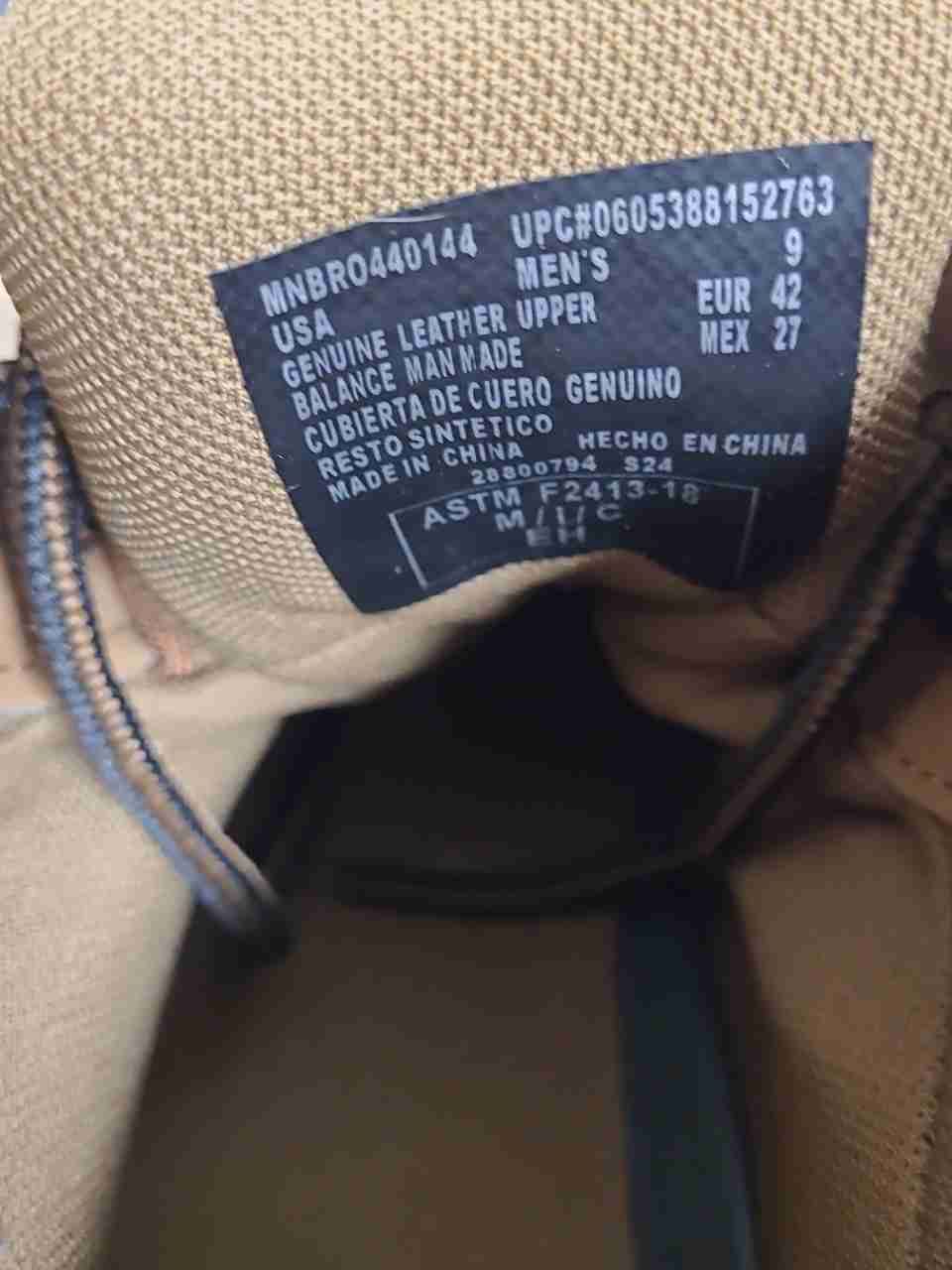 Brahma Steel Toe Waterproof Tan Leather Mid Work Boots Men's Size 9