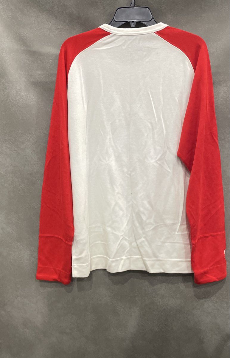 Vintage 90s Nautica Competition Men's Red White Blue Ribbed Pullover USA Sz L
