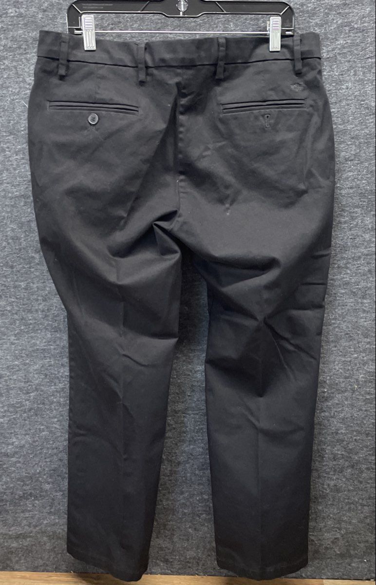 Dockers Men's Black Straight Fit Flex Comfort Chino Pants Sz 34x29