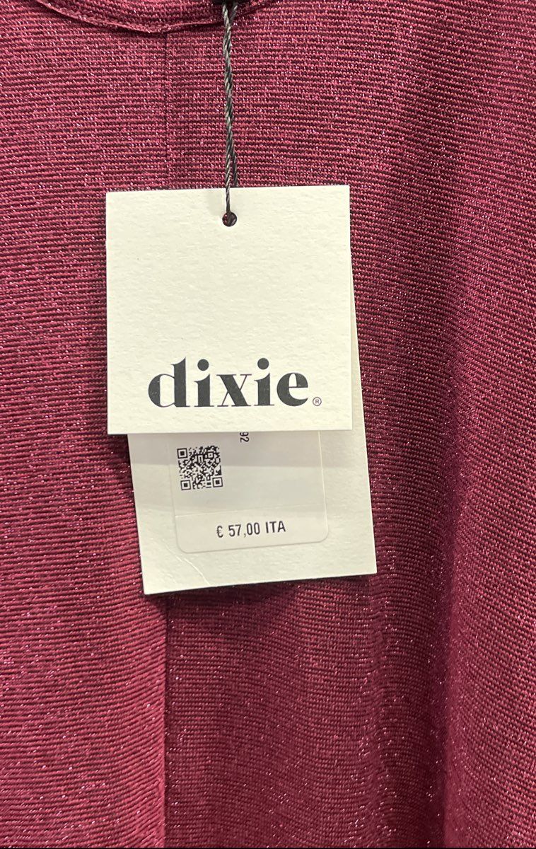 Dixie Women's Red Long Sleeve Flare Swing Top Ribbed Blouse Sz S NWT
