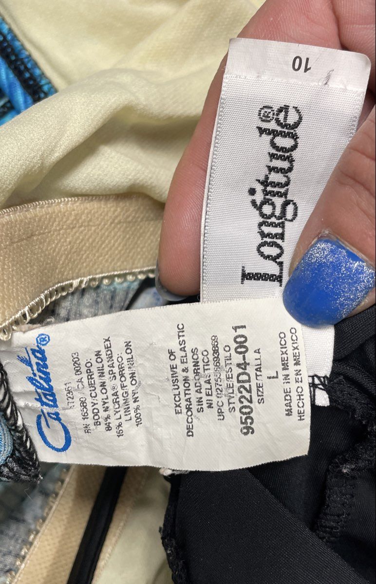 Vintage 90s One Piece Swimsuit Lot of 6 Catalina Maxine Hollywood Sz M 10