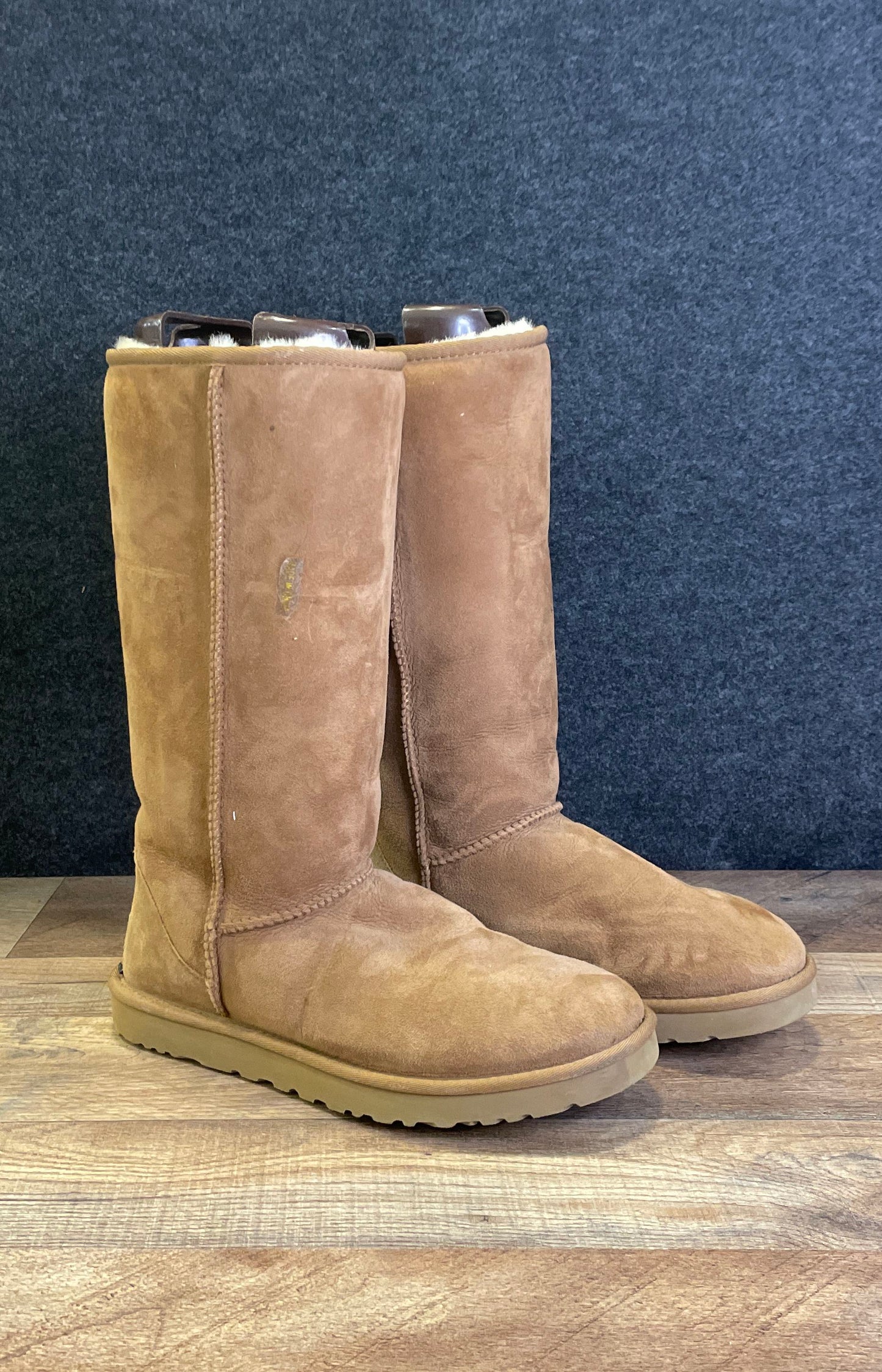 UGG Classic Tall Chestnut Sheepskin Boots Women's Size 10