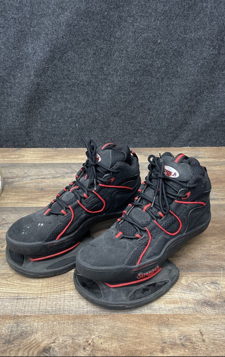 Strength Systems Plyometric Jump Training Shoes Black Red High Top