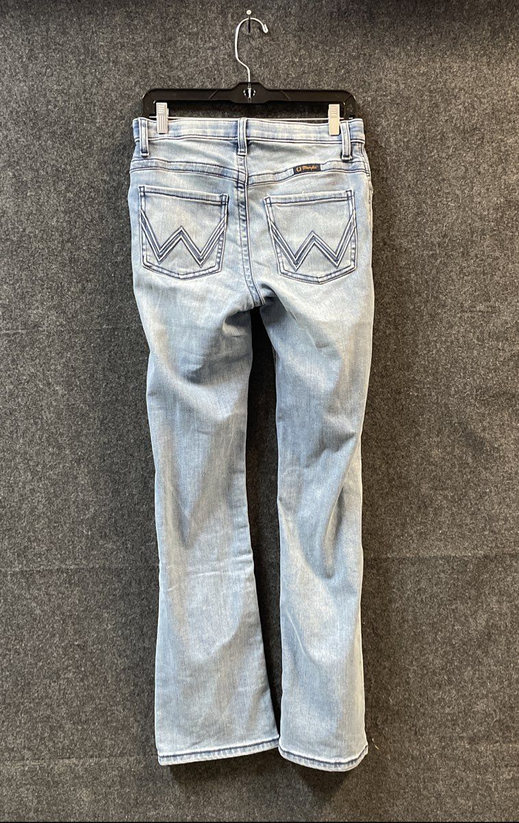 Wrangler Women's Willow Ultimate Riding Jean Light Wash Bootcut Denim Sz 5x32
