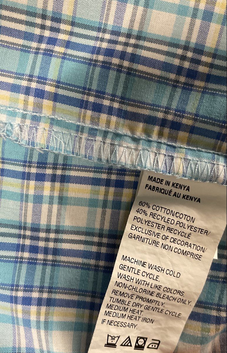 Izod Men's Lot of 2 Button Down Shirts Mint Green Blue Plaid Size XXL