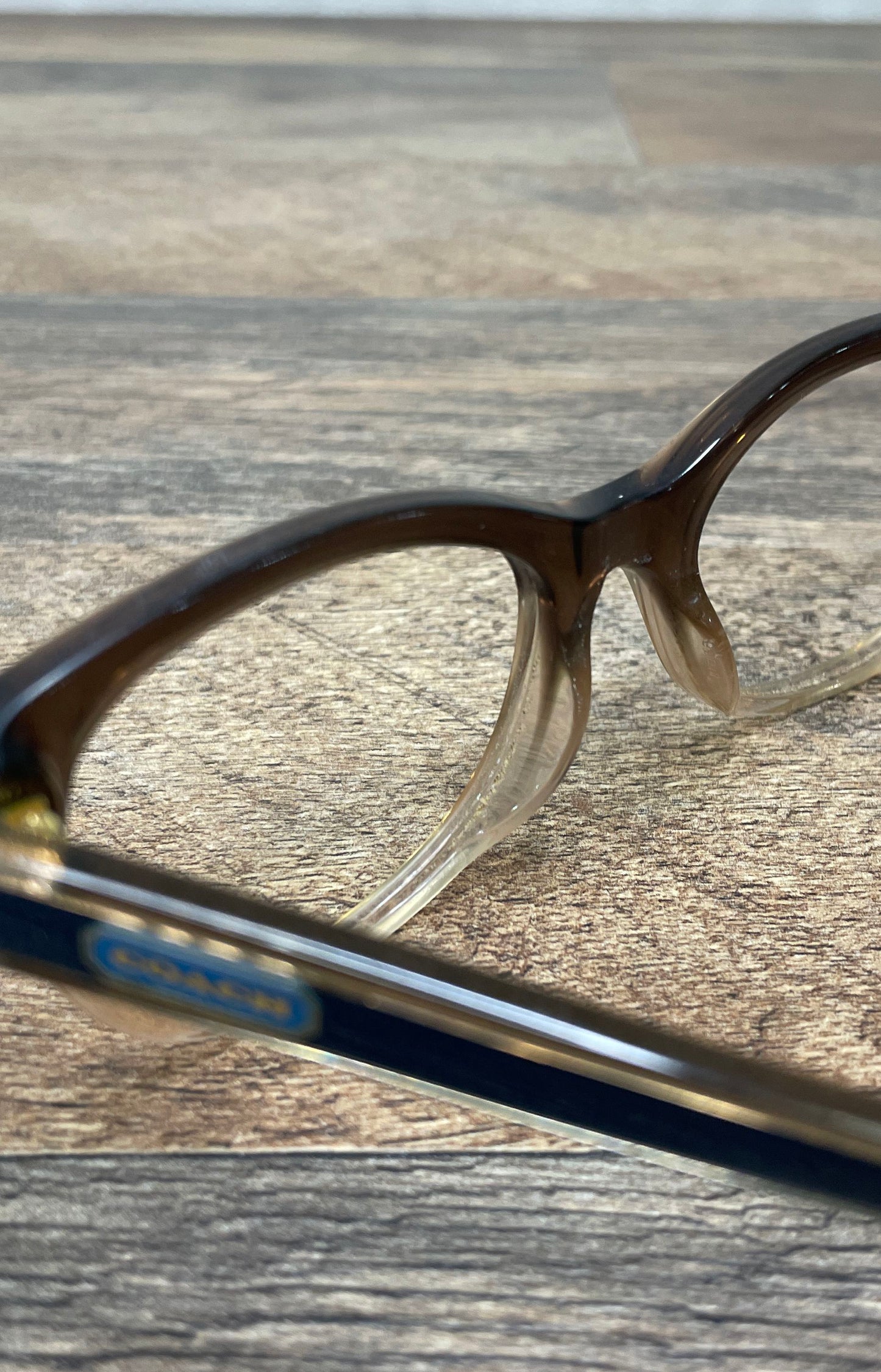 Coach Transparent Brown Gradient HC 6187 Eyeglass Frames Round 52-18-140