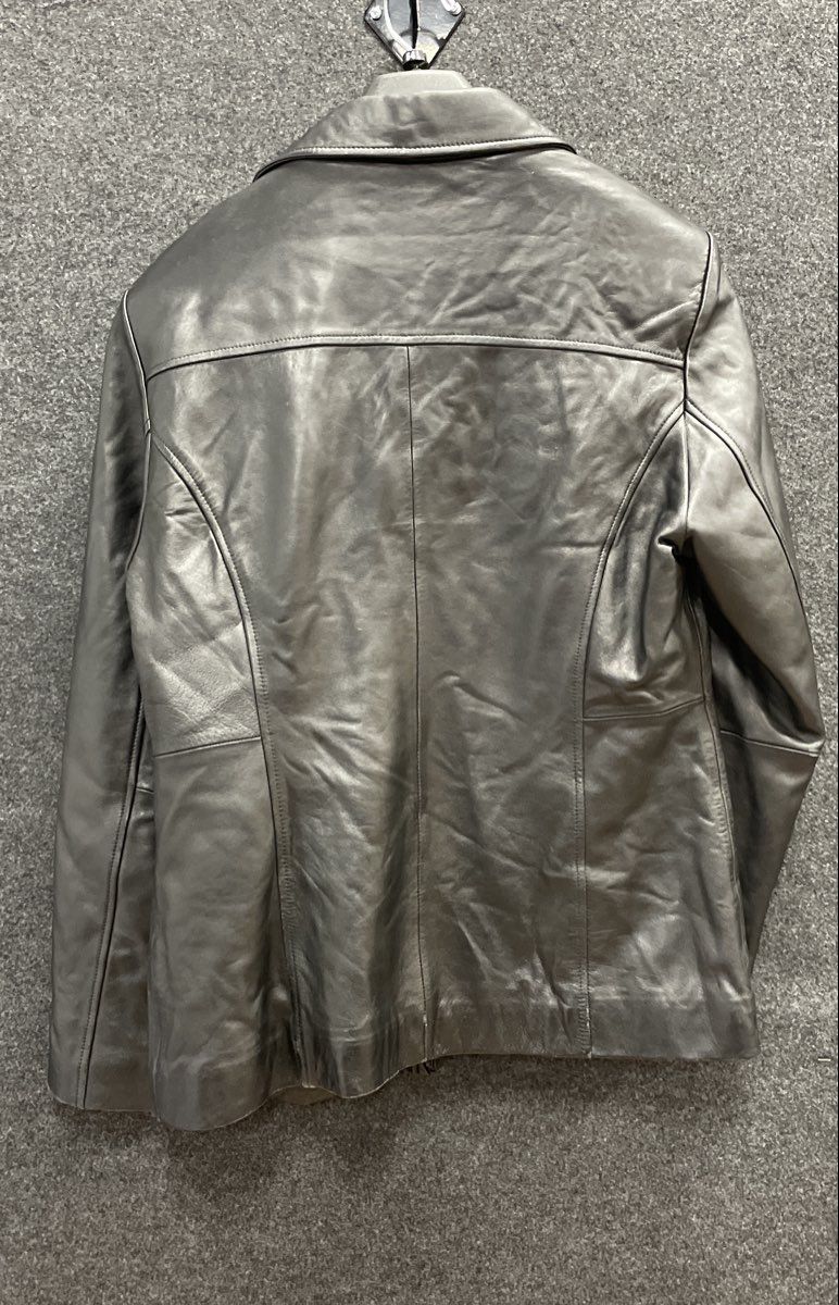 Vintage Y2K Worthington Women's Black Lambskin Leather Zip Jacket Sz M