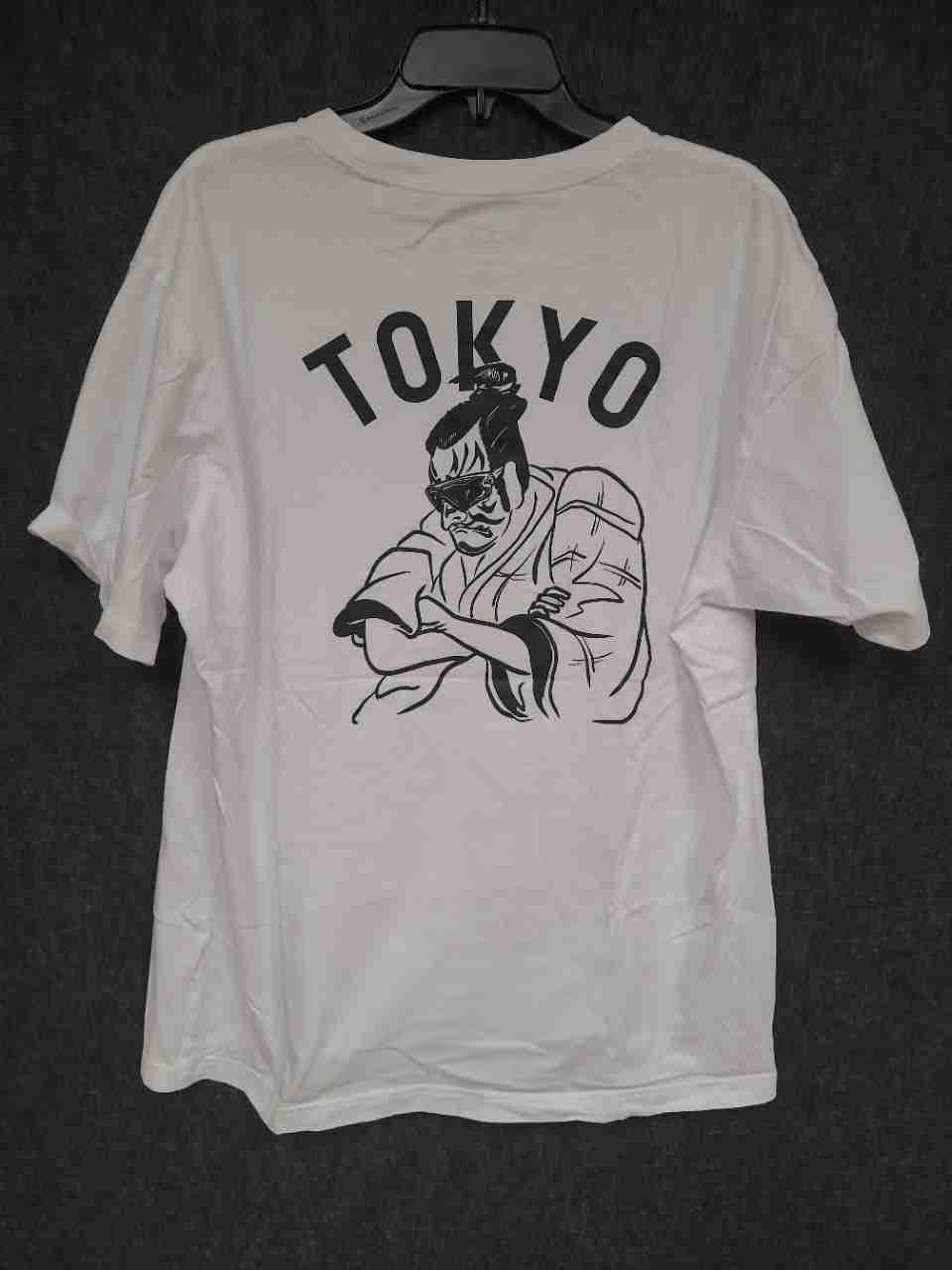 Oakley Men's White Tokyo Samurai Graphic Performance Fit T-Shirt Sz 2XL