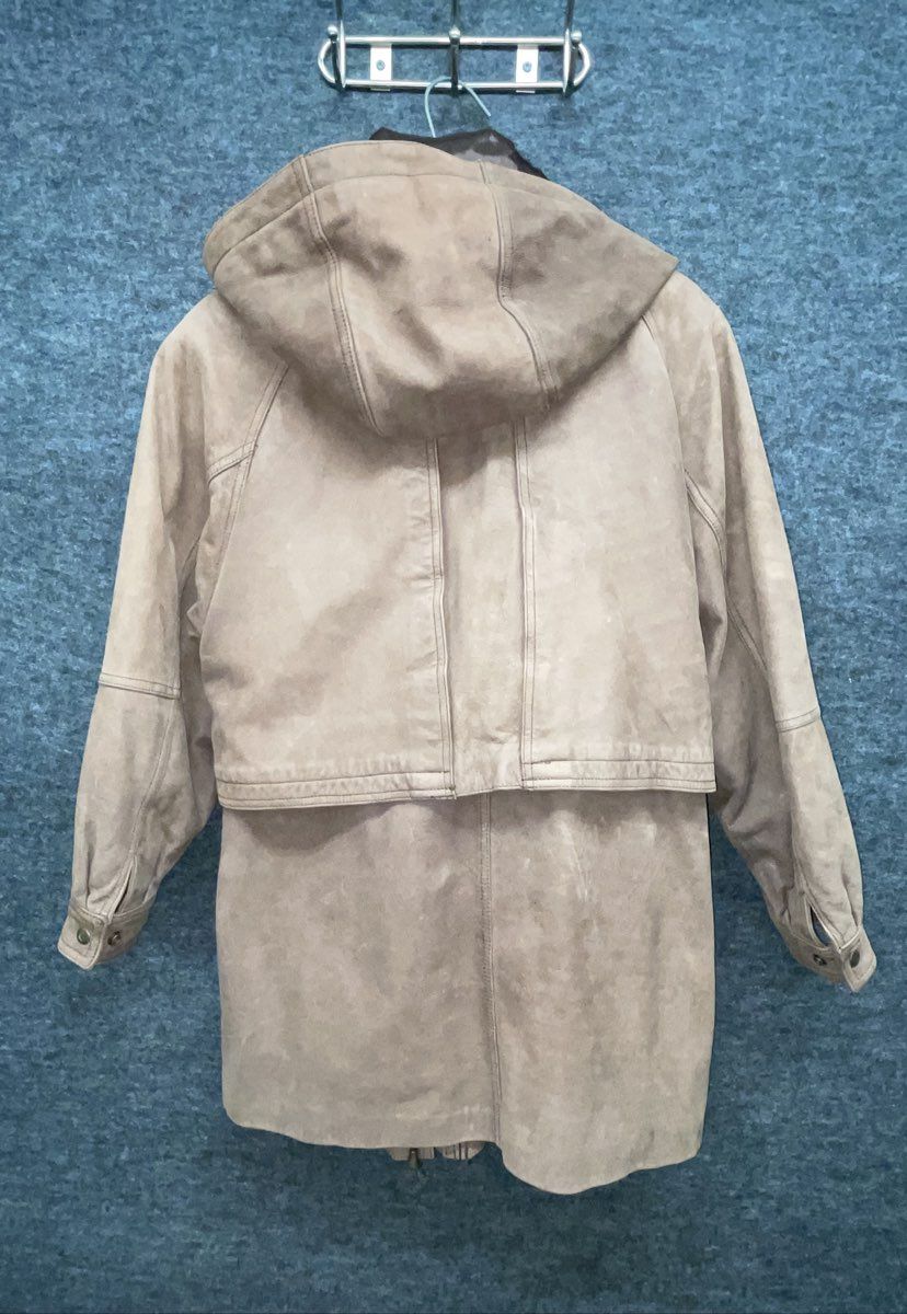 Vintage 90s Wilsons Adventure Bound Suede Leather Parka Thinsulate Sz S