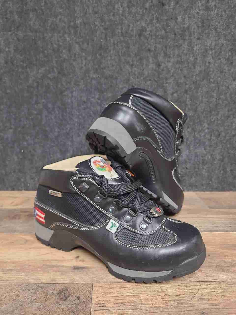 Le Coq Sportif Puerto Rico Black Leather Hiking Boots Men's Size 7
