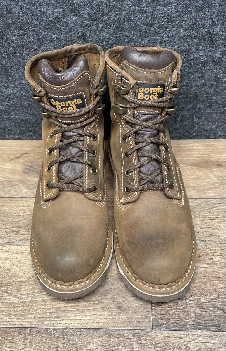 Georgia Boot Women's 6" Brown Leather EH Work Boots GB00512TS Size 8M