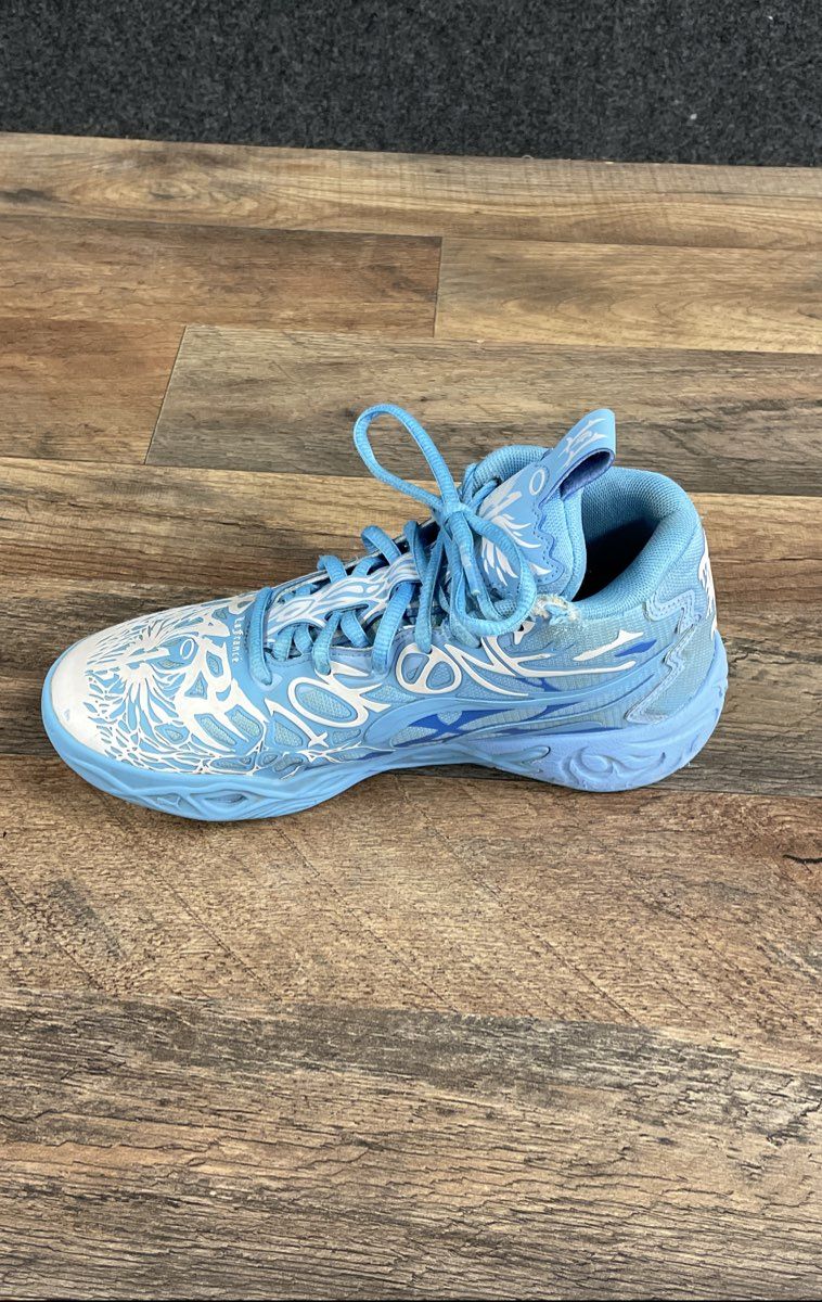 Puma x LaMelo Ball LaFrancé Light Blue White Basketball Sneakers Size 5.5