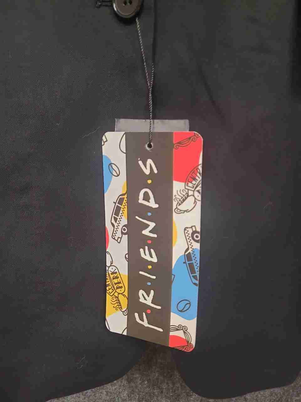 FUN.com Women's Friends TV Show Blazer Black Central Perk Lining NWT Sz 14