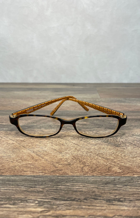 Coach Marlie 533 Tortoise Eyeglasses Frames Signature C Pattern Women