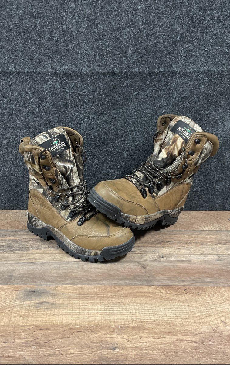 RedHead GORE-TEX Thinsulate Brown Camo Hunting Boots Size 8.5