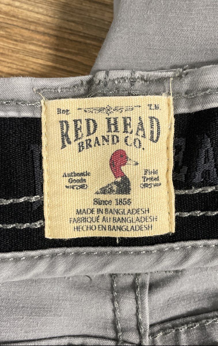 Red Head Men's Gray Stretch Cotton Canvas Reinforced Knee Work Pants Sz XL