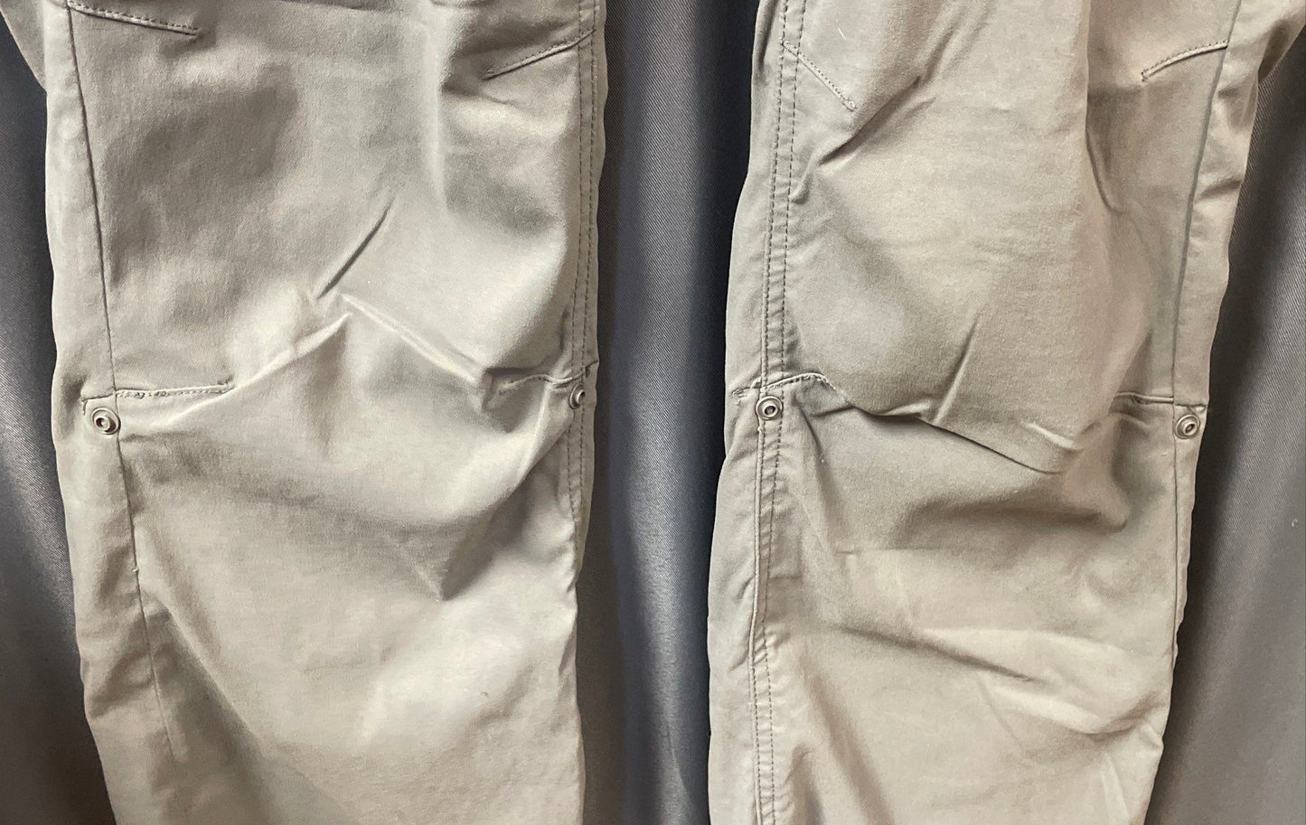 Prana Women's Gray Halle Zion Hiking Pant Roll Up Short Inseam Size 14 Short