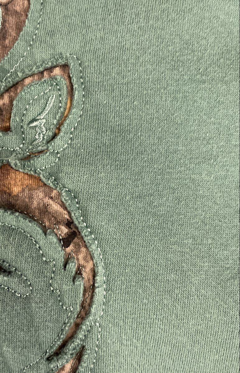 Legendary Whitetails Men's Outfitter Camo Deer Pullover Hoodie Green Sz M