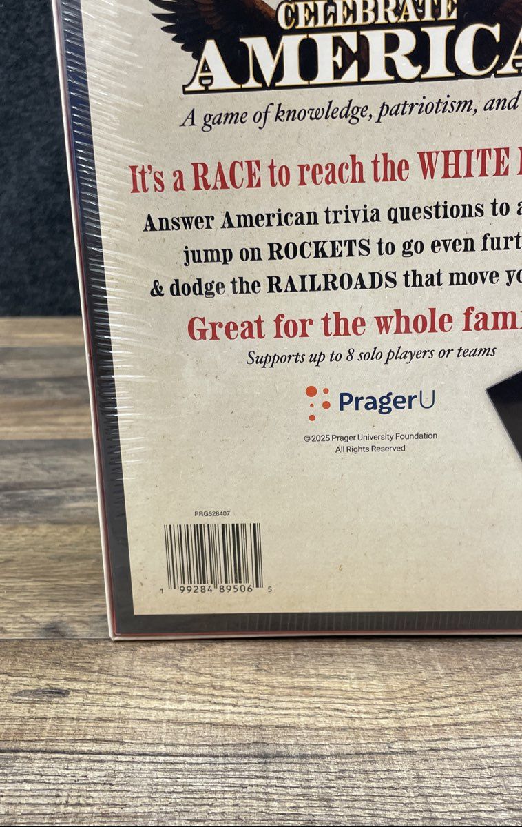 PragerU Celebrate America Race to the White House Board Game 2023 New Sealed