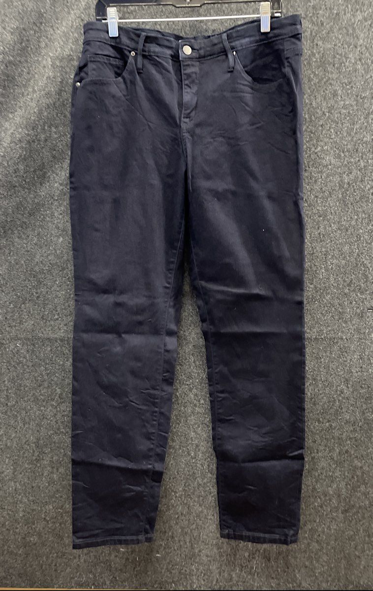Calvin Klein Jeans Women's Black Curvy Skinny Stretch Denim Jeans Sz 14