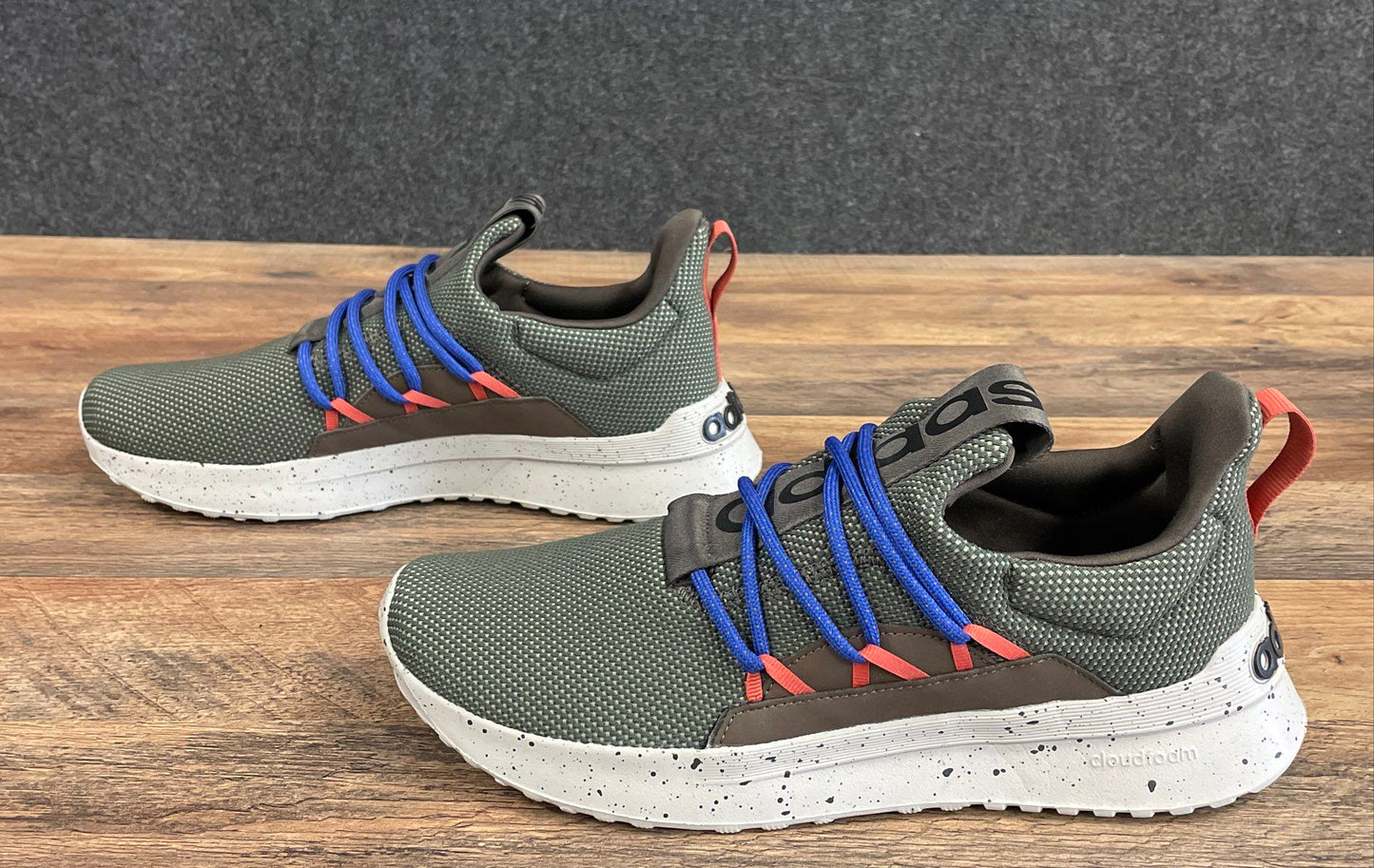 Adidas Questar Flow NXT Olive Green Grey Blue Running Sneakers Men's Size 10