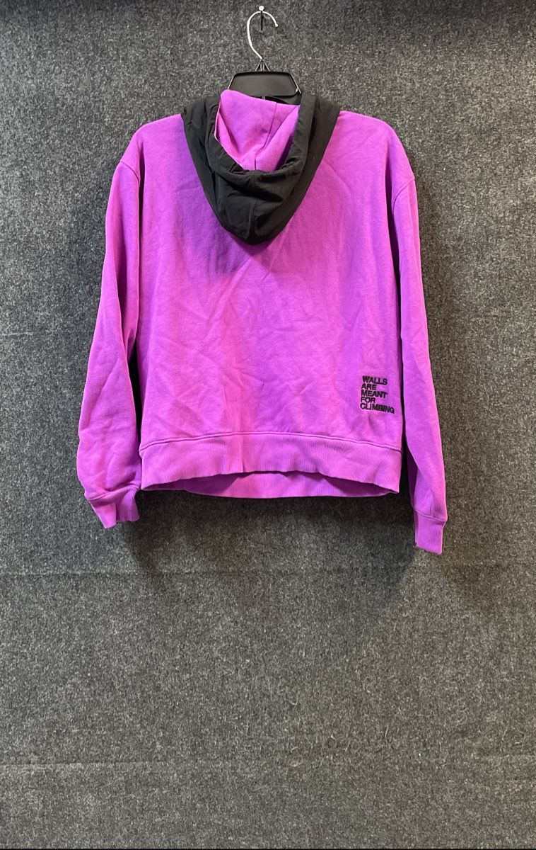 The North Face Women's Hoodie Purple Walls Are Meant For Climbing Sz S