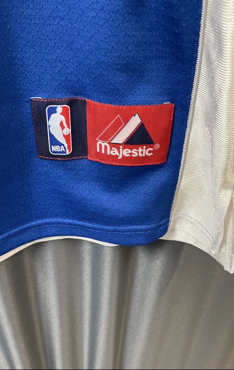 Majestic Men's NBA Dallas Mavericks Dirk Nowitzki #41 Graphic Jersey Blue