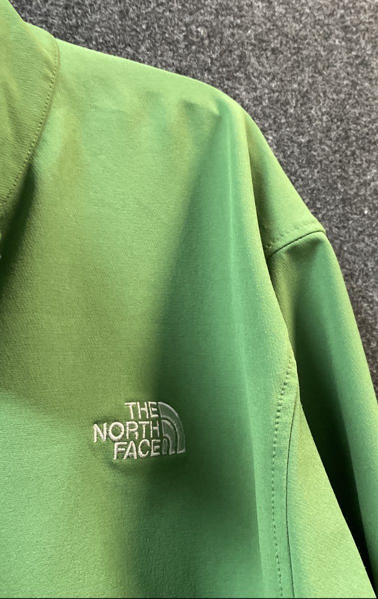 The North Face Men's Green Apex Softshell Quarter Zip Pullover Jacket Sz XXL